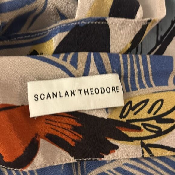 Scanlan Theodore Tropical Print Spaghetti Strap Top, US8 - Picture 6 of 8